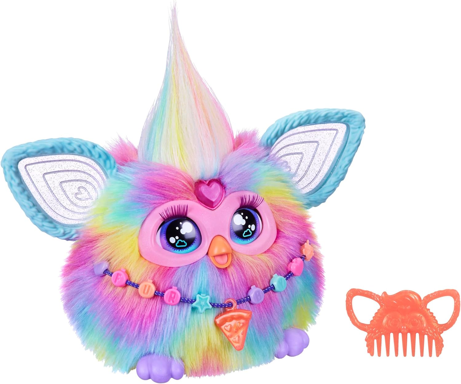 Furby, 15 Fashion Accessories, Interactive Plush Toys for 6 Year Old Girls & Boys & Up, Voice Activated Animatronic 24Hr Smart